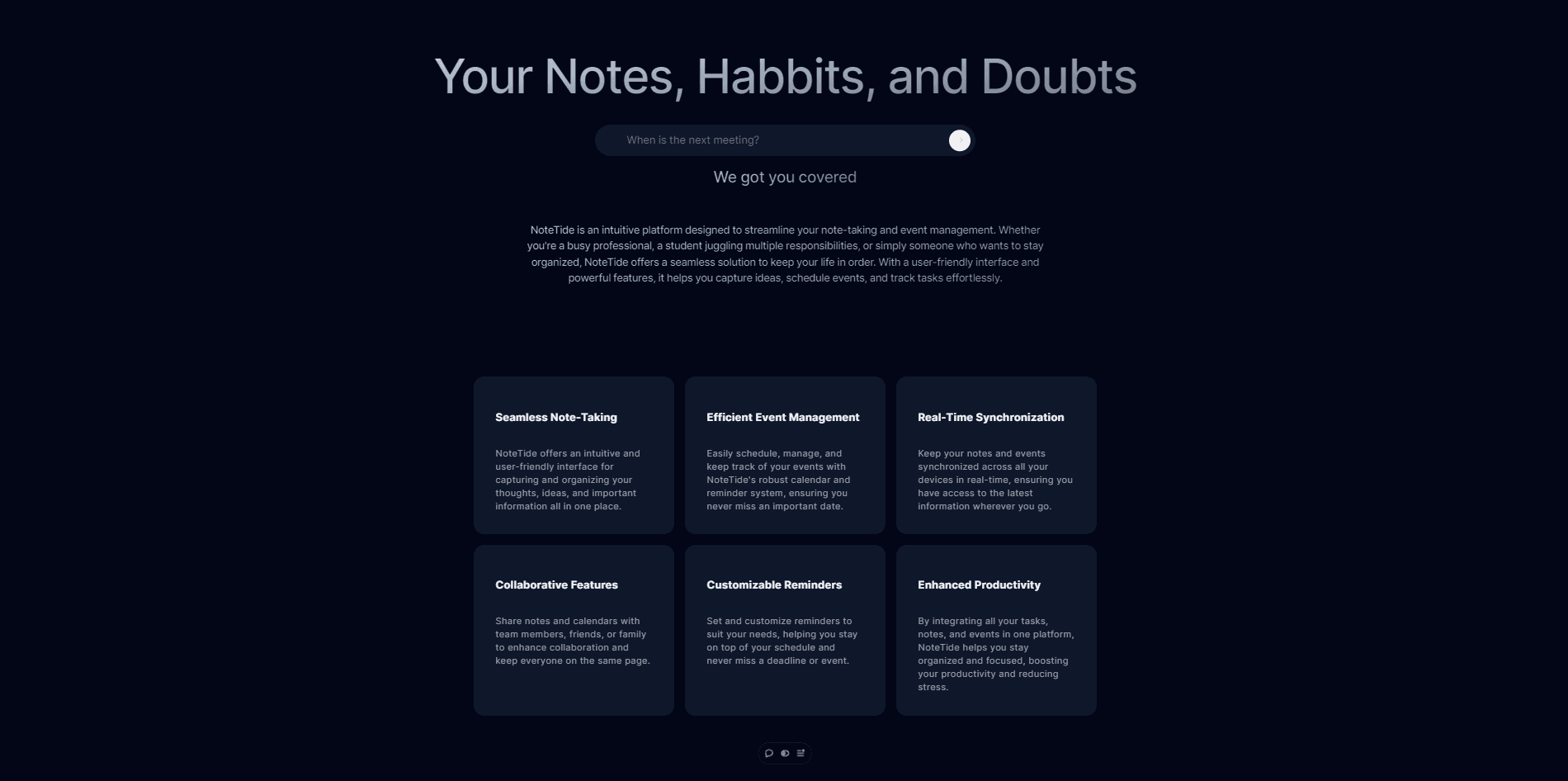 Notetide project image